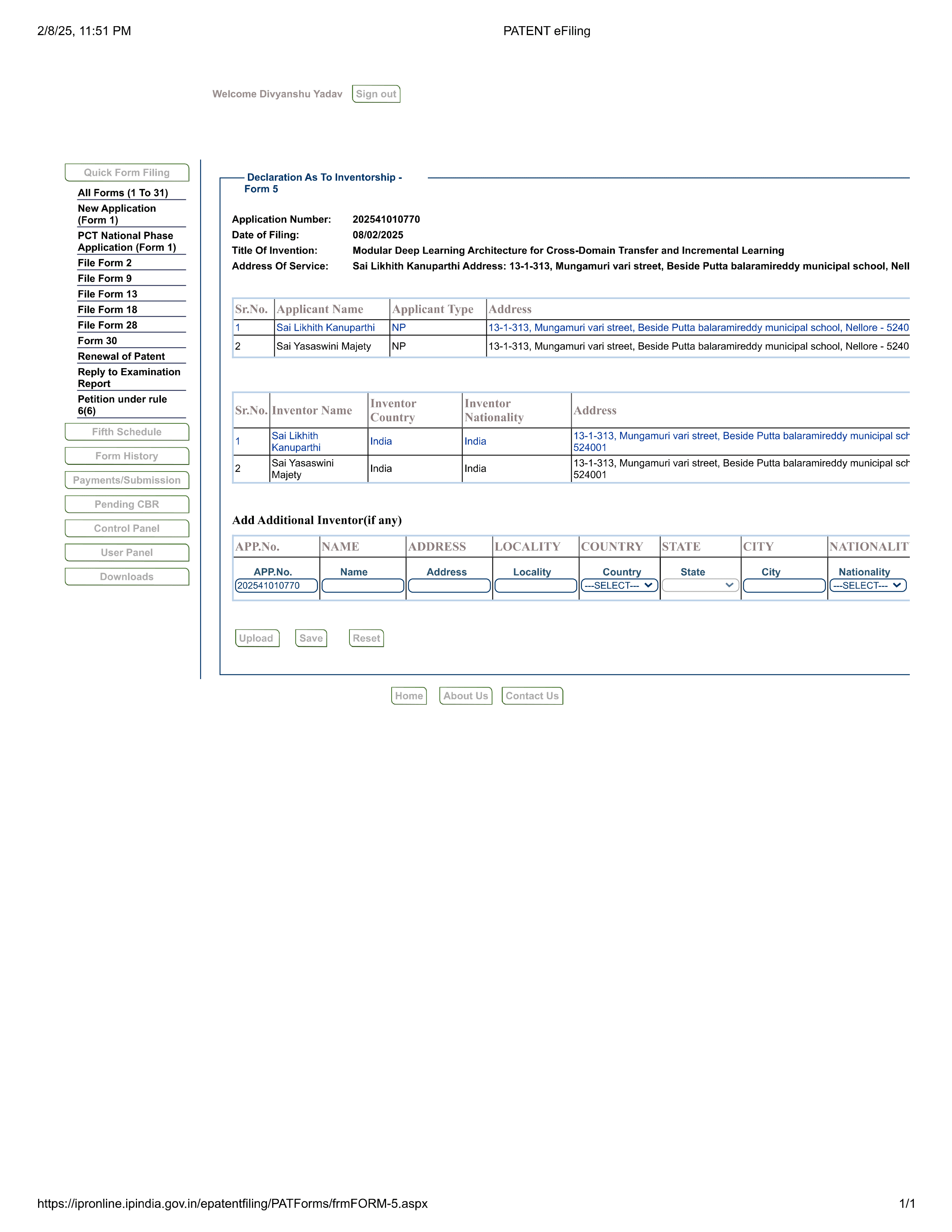 Modular Deep Learning Adapter Framework (Indian Patent 202541026299)